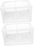 MERRYHAPY 2pcs Aquarium Breeding Isolation Box Multifunctional Fish Tank Incubator with Durable Mesh Protects Fish from Predators Observation Design
