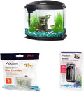 Aqueon LED MiniBow Aquarium Kit, Black, 5 Gallon Bundle