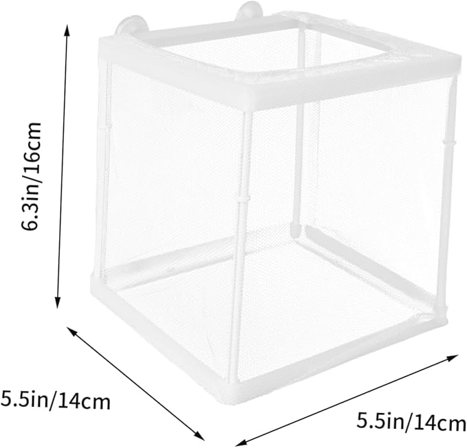 Sosoport Fish Breeding Tank Box Incubation Box Mesh Practical Breeding Incubator for Home Aquarium