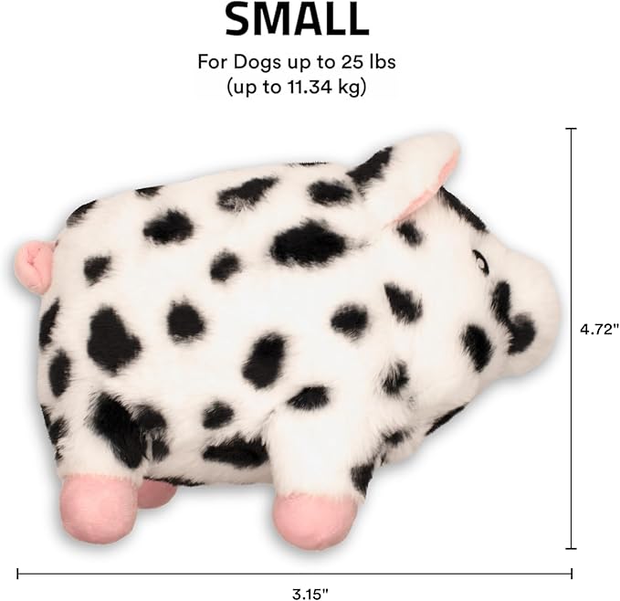 Playology Dog Toys | Plush Toy Pig Stuffed Animal for Dogs, Value 2-Pack | Small Bacon Scented Toys - Easy to Clean and Made from Non Toxic Materials