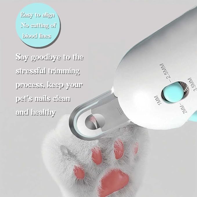 Clipper Cat Nail with Adjustable 3-Size Trimming Hole & Hidden Nail File Safe No-Mess Trimmer with Adjustable Round Hole (1–3.5 mm) for Kittens, Cats & Small Pets | Easy Home Grooming (Pink)