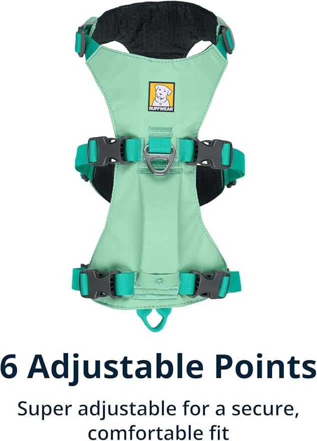 Ruffwear, Flagline Dog Harness, Lightweight and Reflective, No Pull Dog Lift Harness for Hiking, Running and Everyday Use, Sage Green, Small