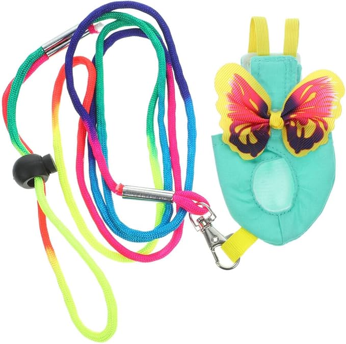 POPETPOP Parrot Diaper Flight Suit Set Bird Diapers Harness Leash Comfortable Fabric for Parrots