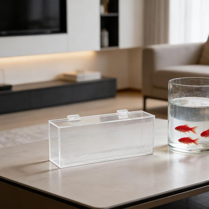 Acclimation Box: Acrylic Fish Breeding Box & Separator for Aquarium - 9.84x3.78in Hatchery Incubator for Small Baby Fishes Shrimp Clownfish Guppy