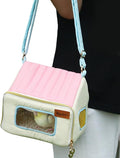 Bird Travel Carrier - Warm Breathable Portable Accessories with Stainless Steel Tray | Bird Carrier Travel Cage - for Animal Pigeon Offices Outing Vehicle Car Road Trip Daily Indoor Outdoor