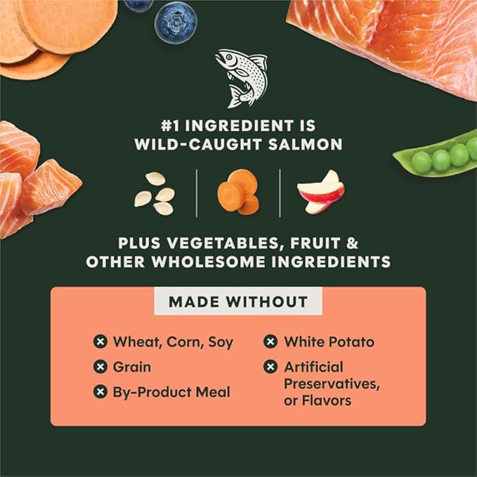 Instinct RawBoost, Natural Dry Dog Food with Freeze-Dried Pieces, High Protein, Grain-Free Recipe - Real Salmon, 19 lb. Bag