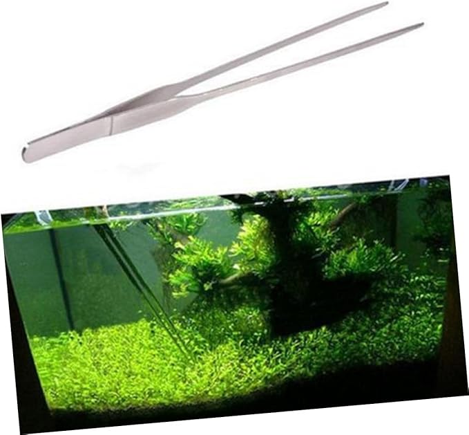 38cm Stainless Steel Straight Plant Tweezers Tweezers for Aquarium Aquarium Plant Tongs