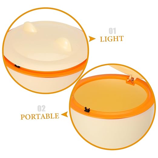 Healifty 1Set Sealed Cat Litter Trash Can with Lid and Trash Bags Versatile Waste Container for Cats and Dogs Easy to Maintain Reusable Litter Box Preventing for Home Use