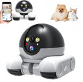 Pomya Home Camera Robot on Wheels, 1080P Double Lens Movable Pet Camera, App Remote Control, One Key Following Shots, Two Way Talking for Family Use