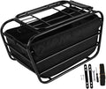 Bike Rear Basket Dog Carrier Heavy Duty Bicycle Cargo Rack Bicycle Storage Basket for Outdoor, Travel Hiking, Shopping Dogs