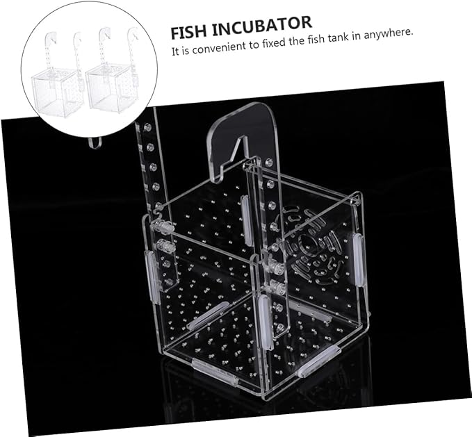 2pcs Transparent Fish Tank Breeding Isolation for Protecting Fish and Ensuring Water Aquariums