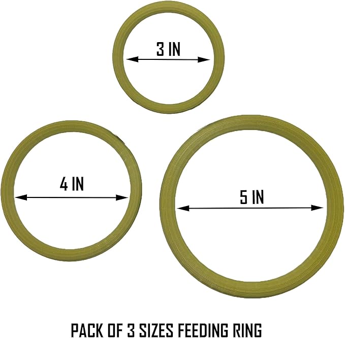 Aquarium Floating Duckweed Organizer. Set of 3 Floating Rings - 3in, 4in and 5 in. Floating Fish Feeding Ring. Aquarium Fish Tank Decor. Aquarium Starter Kit.