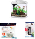 Aqueon LED MiniBow Aquarium Kit, White, 2.5 Gallon Bundle