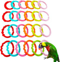 24 Pcs Bird Chewing Toy Parrot Plastic Large Link DIY Cage Accessories