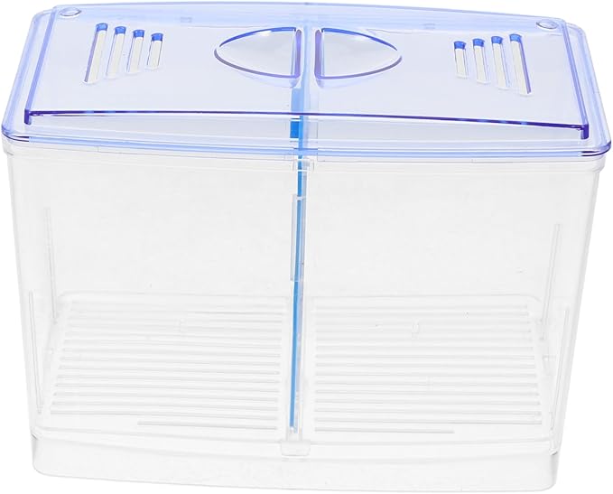 Kisangel Aquarium Isolation Box for Fish Breeding Durable Multipurpose Fish Separator with Oxygen Supply for Guppy