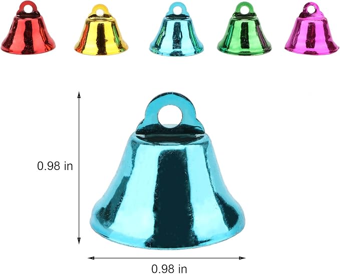 Hypeety Parrot Chew Toys Swing Colorful Bells Chandelier Bird Hanging Toy Parrot Cage Craft Toys Cages African Grey Conure Cockatiel 10pcs Bells