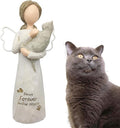 Memorial Gift for Loss of Cat - Sympathy Gift in Memory of Passing Away Pet - Resin Angel Figurine for Cat Mom and Lovers