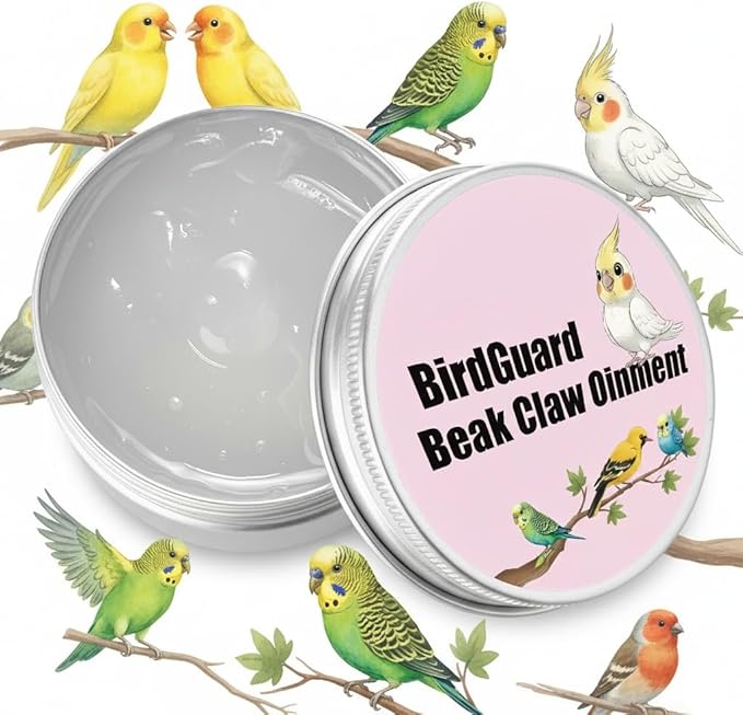 Parrot Beak Oil & Bird Feet Moisturizer – Ointment for Dry Skin, Beak Care & Claw Repair for Budgies, Cockatiels for Peeling, Flaky, Cracked Beaks and Rough, Dry Claws