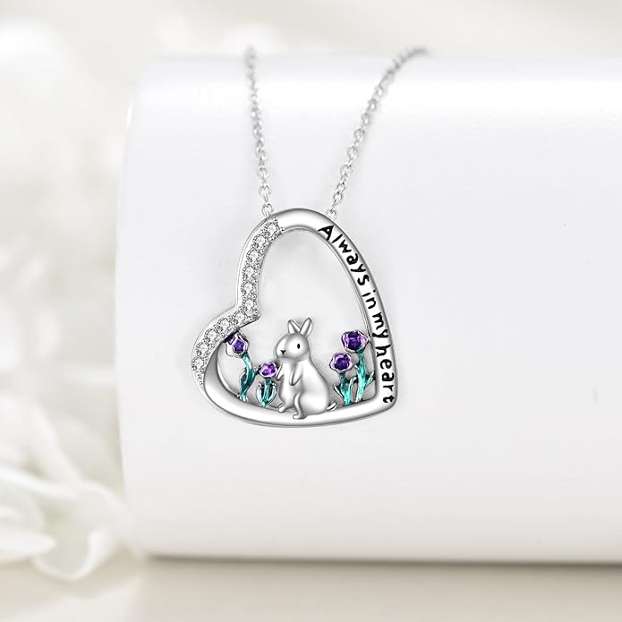 KZX Cat/Dog/Phoenix/Eagle/Whale/Shark/Puffin/Starfish/Chicken/Butterfly/Owl/Bee/Frog/Seahorse Necklace Sterling Silver Animal Pendant Jewelry Gift for Women