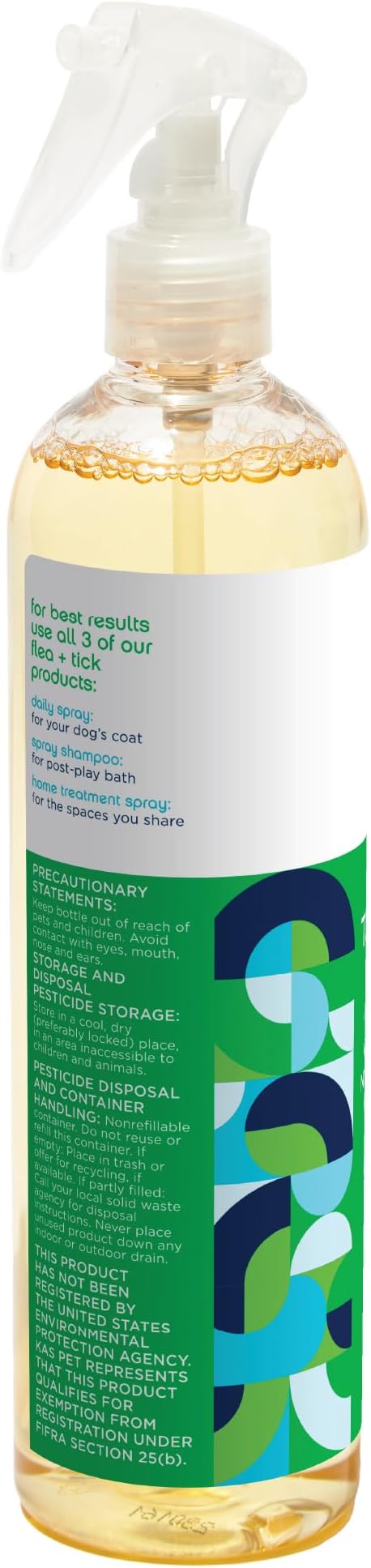 Pet Life Unlimited Flea & Tick Spray for Home, 16 oz, Plant-Based Indoor Prevention and Treatment for Dogs, Kill & Repel Fleas, Ticks & Eggs, Protection for Carpet, Furniture & Bedding