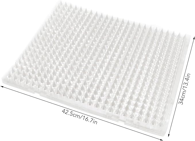 8Pcs Cat Mat, Deterrent Mats, Recyclable Scat Mat for Cats Dogs, Indoor Outdoor Deterrent Mat Devices with Large Coverage Area, Safely Repel Animals Without Harm