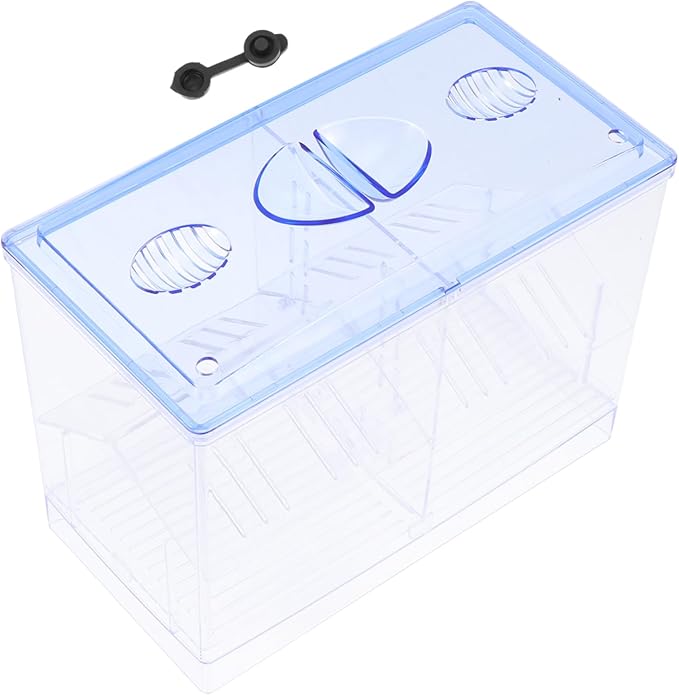 BESPORTBLE 1pc Transparent Fish Breeding Box Cups Dual-Layer Isolation Container for Fry Hatching Protects Fish from Incubator and Shrimp