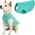 Gooby Stretch Fleece Vest Dog Sweater - Mint, Small - Warm Pullover Super Stretchy Fleece Dog Jacket for Small to Large Dogs