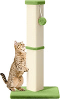 Cat Scratching Post, 32 Inch Tall Scratching Post for Indoor with 5 Inch Diameter Posts and Ball Cat Scratcher for Medium and Large Cats