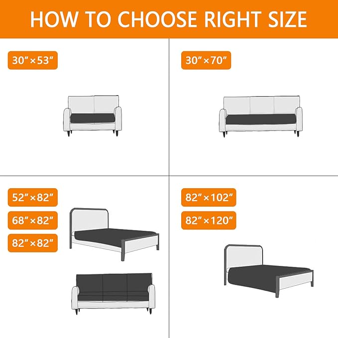 hyha Waterproof Dog Blanket, Soft Pet Bed Blankets, Waterproof Sofa Couch Cover for Dogs Washable, Reversible Pet Couch Covers for Sofa Furniture (30x90 Inch, Chocolate/Dark Grey)