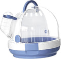 Parrot Travel Cage Bird Cage,Breathable,Portable,Hamster Carrier Cage,Small Animal Carry Case for Lovebirds Hedgehog Travel, Blue