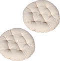 2 Pcs Cat Pillow Cushions, Cat Pillow Bed, Soft Fluffy Pet Pillows for Cats and Small Dogs, Washable Round Tufted Cushion Mat, 16.9 Inch Diameter, 2.4 Inch Thick
