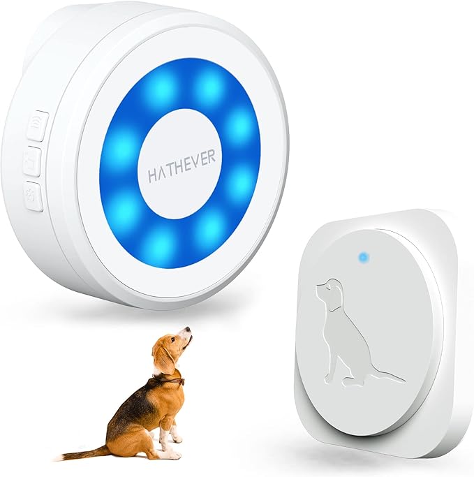 Dog Door Bell to Go Outside, Wireless Doggie Training Doorbell with 1000ft Range, IP65 Waterproof Touch Button, CD Quality Sound & 4 Notification Modes