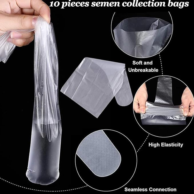 Wadoy Dog Artificial Insemination Kit for 3-10KG Dogs, Upgrade Double Pressurization Semen Booster with 10 PCS Collection Bags, Dogs Breeding Pet Supplies Kit