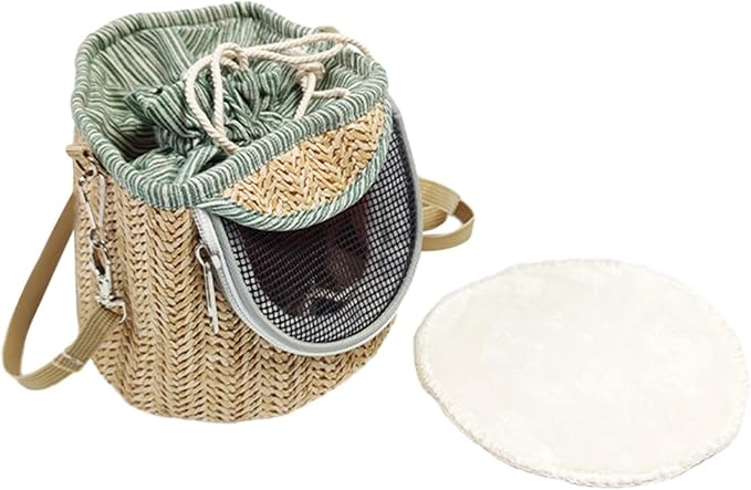 Bird Carrier Bag Shoulder Bag Cage Portable Cage Travel Bag Outdoor Parrot Bag Crossbody for Parakeets Small Birds Lovebirds- Light Green