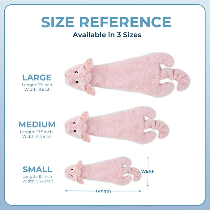 Best Pet Supplies Squeaky Dog Toys with Soft Durable Fabric for Small, Medium and Large Pets Interactive Toy for Indoor Play, Supports Active Biting and Play - Hare, Pig, Small