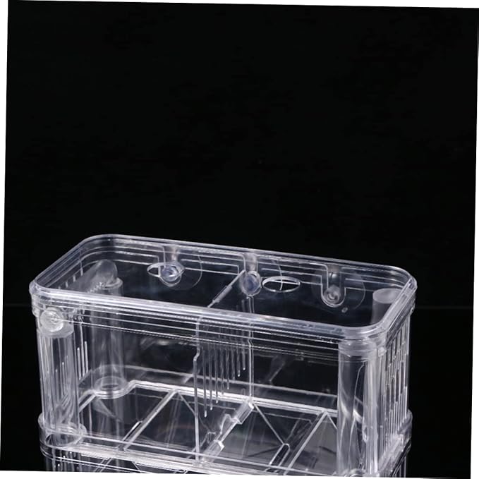 Housoutil Fish Breeding Tank Hatching Box Betta Fish Habitat Box for Aquarium Easy to Clean
