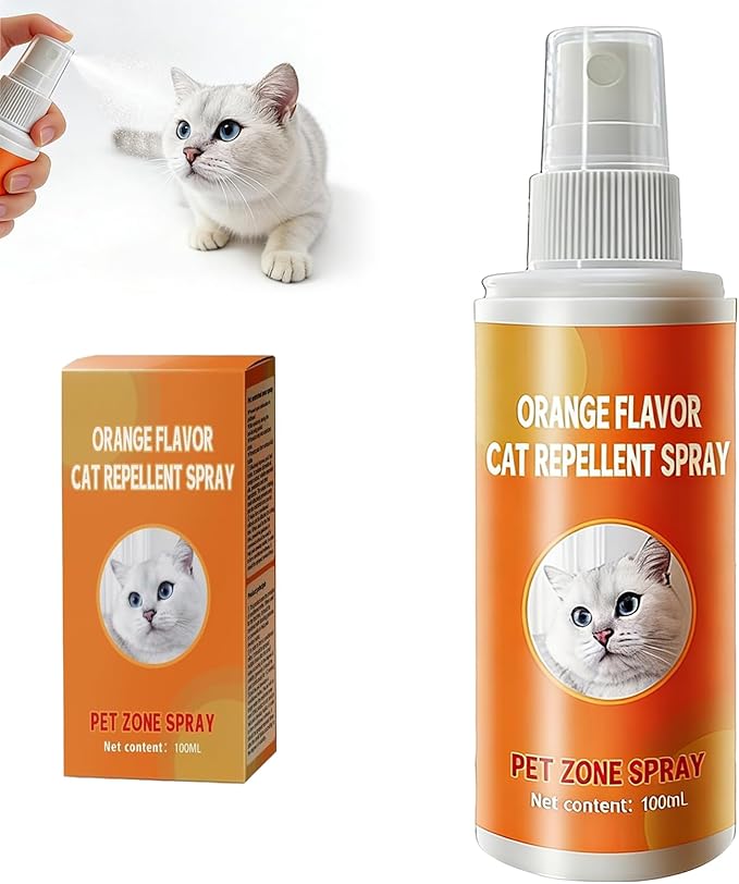Cat Deterrent Spray Protect Furniture, Sofas, Carpets Cat Repellent Indoor and Outdoor (1pcs)