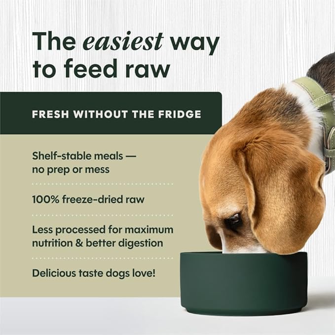 Instinct Freeze-Dried Meals, FreshDried Bites, Natural Dog Food, Grain-Free - Cage-Free Chicken, 3 oz. Bag