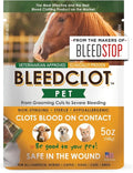 FirstAid Blood Clotting Powder | Stop Bleeding on All Animals Guaranteed | Minor Cuts to Arterial Bleeding | from Makers of BleedStop | Veterinarian + Household Use (1 Pouch, 5 oz)