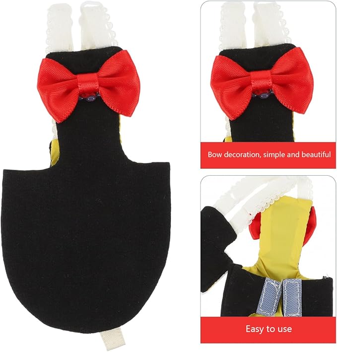 POPETPOP Flying Bird Diapers - Rubber Chew Stick & Cotton Suit for Cockatoo, Parrot & Other Flight Birds
