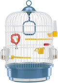 Ferplast Bird Cage Regina Cage for Birds, Canaries, Budgies, Finches, Metal, Accessories Included Rotating Feeders Perches, 32.5 x 32.5 x h 49 cm.