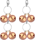 Stainless Steel Cat Bells, 4 PCS Double Bells for Dog Collar Mini Cat Bell Loud Anti-Lost Gold Bell for Cats Collars Gold Pet Pendant Accessories forr Training Dogs-Bell