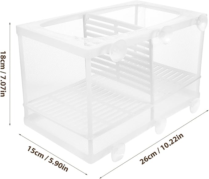 2pcs Aquarium Breeding Box Isolation Mesh Fish Tank Supplies for Hatching and Rearing Fish Style