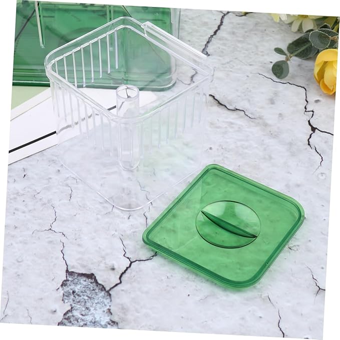 POPETPOP Isolated Breeding Tank for Fish Eggs Self-Guided Incubator Box Transparent Hatching Case Safe Environment for Newborns Protects Young Fish from Adults
