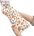 31.5 In Cat Grooming Wrap Self-Adhesive, Cat Wrap for Cutting Nails, Orange Anti-Escape Cat Restraint for Nail Clipping Cat Swaddle Wrap Cat Wrapping Cloth for Pet Cleaning and Beauty (Within 22lbs)