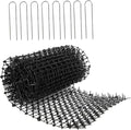 Cat Deterrent Mat Garden Cat Stopper Repellent Mat Flat Prickle Strip Dog Digging Deterrent for Indoor and Outdoor Black M