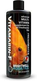 Brightwell Aquatics Vitamarin-F – Complete Vitamin Supplement for Freshwater Fish & Invertebrates – Supports Health, Color & Spawning – No Refrigeration, 125 ml
