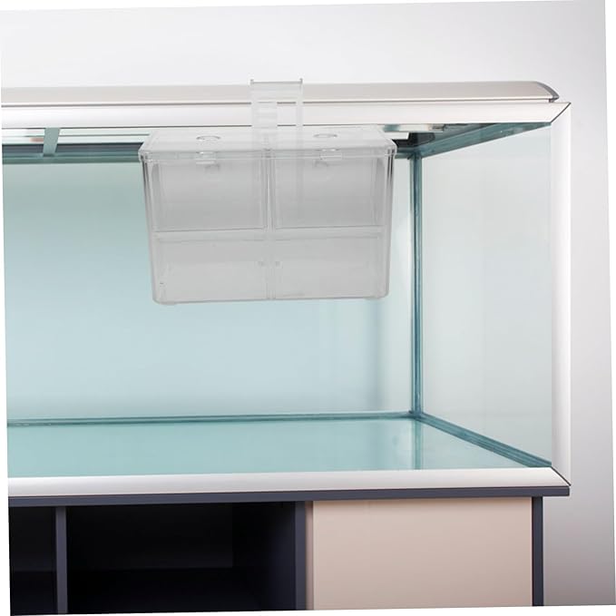 Toyvian Aquarium Fish Breeding Box Isolation Incubator for Fish Tank with Mesh Divider Easy to Install Hatchery for Fry Shrimp and Nursery