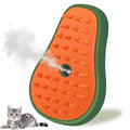 Cat Steam Brush, 3 in 1 Cat Steamy Brush, Silicone Massage Grooming Comb, Pet Hair Cleaning Misting Comb for Kittens(Avocado Green)