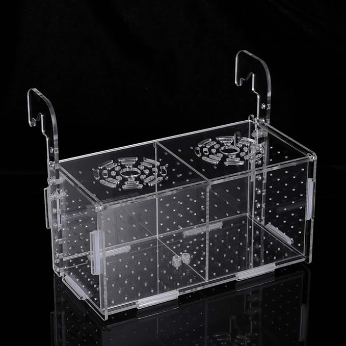 POPETPOP Fish Breeding Box - Box for Fish Tank Acrylic Acclimation Hatchery Incubator Aquarium for Small Shrimp